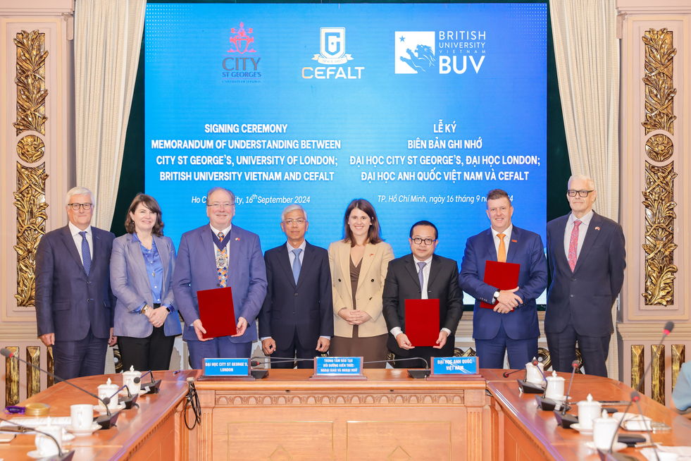 British University Vietnam, City St George’s University – University of London, and CEFALT signed a strategic education cooperation agreement