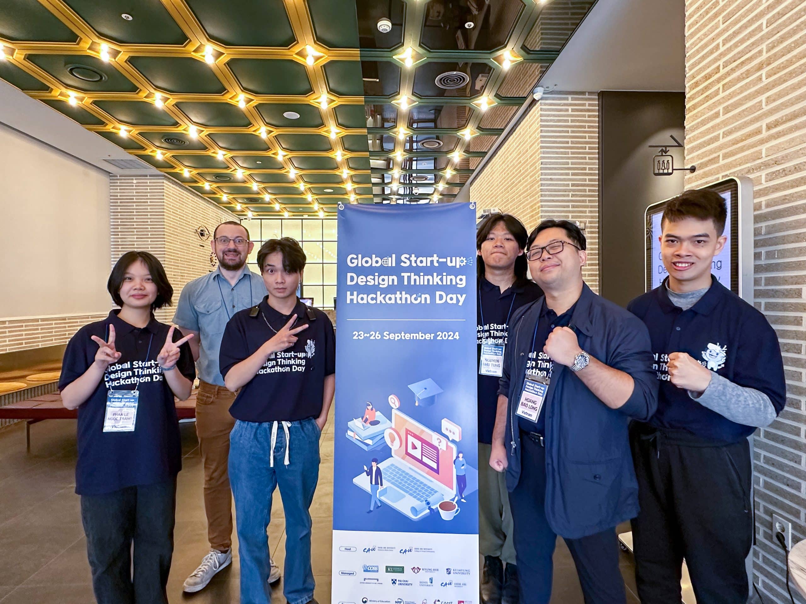 BUV Students Win Gold and Bronze Prizes at the 2024 Global Start-up Design Thinking Hackathon in Seoul